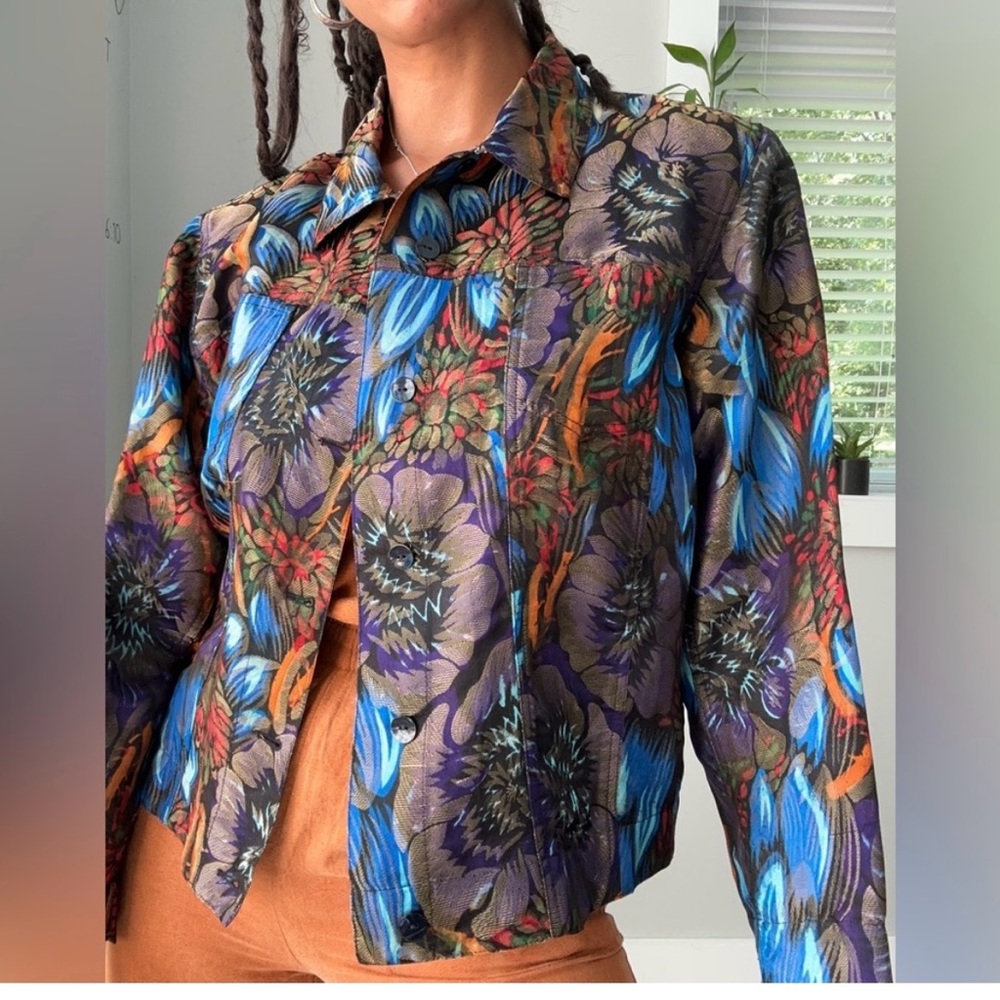 Chico's Multicolor Floral Blouse